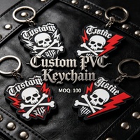 Porte-clés mousqueton en PVC souple et durable, étanche, pour cadeaux d'anniversaire personnalisés, promotions et souvenirs personnalisés, toutes occasions