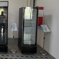 Réfrigérateur commercial vertical pour boissons, vitrine réfrigérée à porte simple, refroidissement par compresseur d'air
