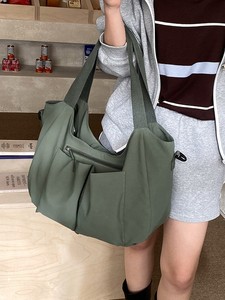 Bolso Tote Minimalista de Lona de Color Sólido con Correa Desmontable, Bolso Bandolera para Uso Diario - Product Image 3