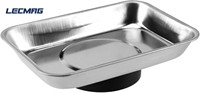 Plateau magnétique rectangulaire pour outils avec rangement organisé pour écrous, forets, boulons, clous