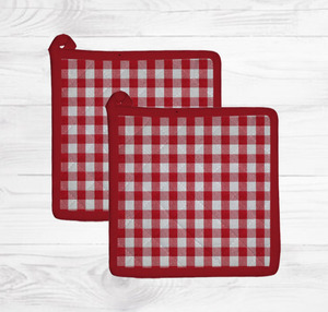 ที่จับหม้อผ้าฝ้ายทอสีตามสั่ง ทนความร้อน แผ่นรองทำอาหาร ทนทาน ขายส่งจำนวนมาก - Product Image 2