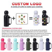 Thermos à yerba mate personnalisé de 1300 ml, flacons isothermes à thé, en acier inoxydable, bouteille d'eau chaude isolée avec logo laser
