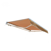 Auvent rétractable motorisé en aluminium, directement de l'usine, avec télécommande pour terrasse et jardin, 3,6x3m