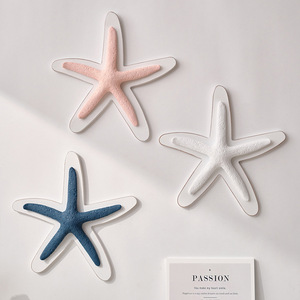 Mediterranean Resin Starfish Wall Sculpture Multi Piece Package Ocean Theme <b>Decor</b> For Commercial <b>Space</b> - Product Image 1