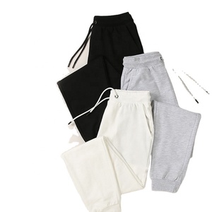Nouveau <span class=keywords><strong>pantalon</strong></span> de sport uni pour homme, style coréen décontracté, <span class=keywords><strong>pantalon</strong></span> de survêtement ample, <span class=keywords><strong>pantalon</strong></span> en molleton droit, logo personnalisé - Product Image 1