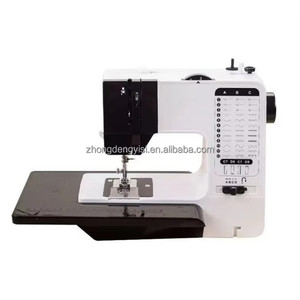 Mini machine à coudre de bureau multifonctionnelle électrique domestique avec pédale pour coton, lin, denim et travaux manuels - Product Image 1