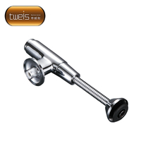 Vanne de chasse d'eau pour urinoir à commande manuelle par bouton-poussoir, solénoïde dissimulé, en laiton, à détection de gravité, design moderne