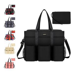 Bolsa de Trabajo Personalizada para Enfermeras, Bolsa Utilitaria Grande para Maestras, Bolsa de Mano para Mujer con 14 Bolsillos - Product Image 1