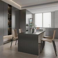 Meuble de rangement moderne en bois, console, buffet, table de bar de cuisine, meuble de salle à manger en mélamine