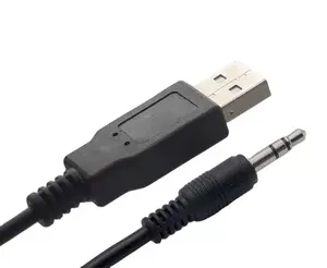 وصلة موجية V 5 USB إلى Uart DC ، مقبس صوت بمكبر صوت
