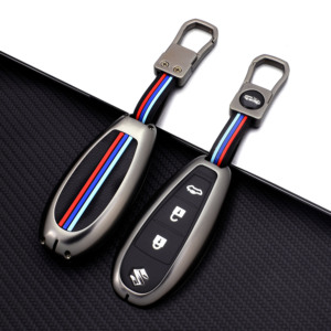 DM Premium Aleación de Zinc Metal llave Fob funda llavero apto para <span class=keywords><strong>SUZUKI</strong></span> Grand Vitara/s-cross entrada sin llave Control remoto llave Fob - Product Image 4