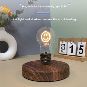 <b>Light</b> Bulb Night <b>Light</b> Magnetic Floating <b>Plug</b>-<b>in</b> Desk Lamp Touch Control LED Warm White Minimalist Lighting - Product Image 3