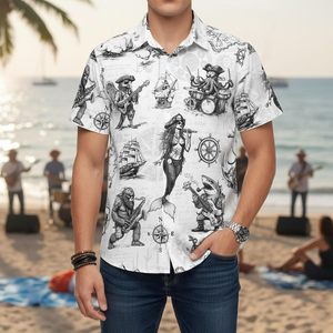 <strong>PIRATE</strong> KING Funny <strong>Pirate</strong> Hawaiian Poplin <strong>Shirt</strong> <strong>Men's</strong> Summer Beach Vacation Short Sleeve Casual Button Down <strong>Shirt</strong> - Product Image 5