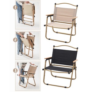 Chaise Kermit noire durable, camping, portable, pêche, camping, aviation, fibre de carbone, tissu Oxford - Product Image 6