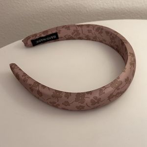 2025 juego <span class=keywords><strong>de</strong></span> lazos para el cabello <span class=keywords><strong>de</strong></span> satén coreano, accesorios para el cabello con estampado Floral Rosa polvoriento, elegantes bandas para el cabello voluminosas para mujeres - Product Image 6