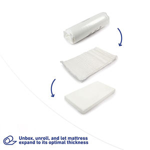 Matelas pour <span class=keywords><strong>berceau</strong></span> de bébé de haute qualité housse de compression de matelas en boîte commande en ligne matelas en mousse à mémoire de forme hybride en latex de refroidissement - Product Image 6