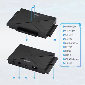 FIDECO ABS USB3.2 Gen1 tipo C 1 a 1 clone <span class=keywords><strong>2.5</strong></span> 3.5 pollici <span class=keywords><strong>HDD</strong></span> SSD convertitore SATA <span class=keywords><strong>IDE</strong></span> a USB cavo adattatore - Product Image 4