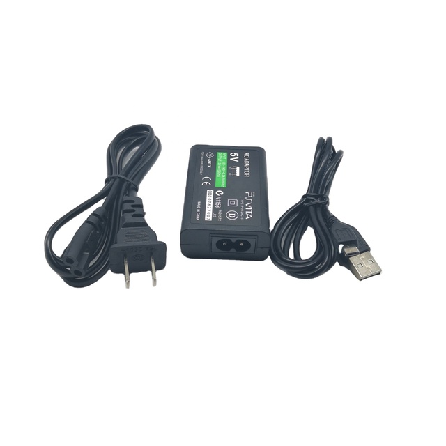 Wall Charger 5V AC Power Adapter Plastic Wired USB Charging Cable Power Supply Cord for Psvita PS Vita PSV 2000