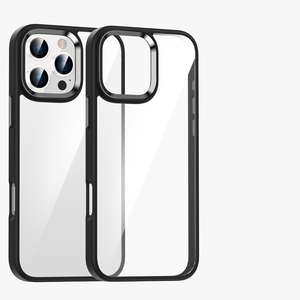 Funda para iPhone 17 Pro Max, diseño Golden Shield Eagle Eye, marco transparente de metal para la lente, funda completa anticaídas. - Product Image 1