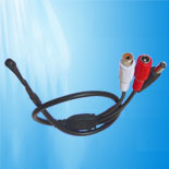 Mini Hidden CCTV Microphone for CCTV System DC Male+DC Female+RCA (CM501B)