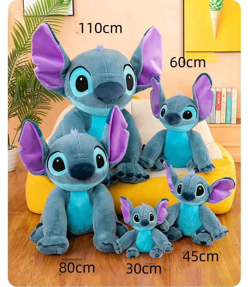 Figura de acción de dibujos animados lindos más populares Lilo Stitch juguetes de personajes de peluche para niños