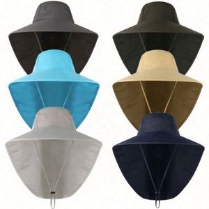 หมวกกันแดดแฟชั่นกลางแจ้ง หมวกผู้หญิง หมวกคลุมคอ หมวกชาวประมง - Product Image 2