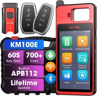Latest Autel MaxiIM KM100 KM100E Auto Key IMMO Universal Key Generator Kit With PLC 200 Lifetime Free Update Online