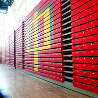 Tribunes télescopiques rétractables en acier inoxydable sur mesure Frog Sports pour gymnases, sièges de tribune peu encombrants pour le basketball