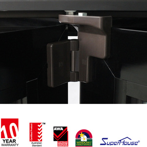 Cửa Sổ Nhôm Gấp Gấp Đôi <span class=keywords><strong>Accordion</strong></span> Với Cửa Sổ Nhôm Thông Gió Ban Công Gấp Đôi Với Nhiệt Phá Vỡ - Product Image 4