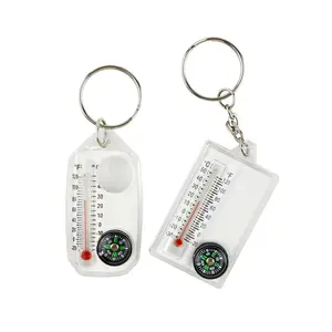 Sản xuất bán buôn của <span class=keywords><strong>Keychain</strong></span> kim xách tay mini leo núi khóa nhiệt kế ngoài trời la bàn - Product Image 1