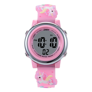 Милые светодиодные часы-секундомер для детей, водонепроницаемые, в виде мыши, для ПК, с подсветкой, будильником, пластиковым ремешком и цифровым дисплеем - Product Image 2