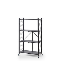 Étagères de rangement pliables en métal à 5 niveaux, support de cuisine pliable, chariot d'îlot pliable
