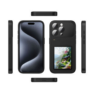 Étui <span class=keywords><strong>de</strong></span> <span class=keywords><strong>téléphone</strong></span> intelligent avec écran contrôlable par application pour iPhone 15 14 13 Pro Max, projection vidéo et <span class=keywords><strong>photo</strong></span> personnalisée, <span class=keywords><strong>coque</strong></span> <span class=keywords><strong>de</strong></span> protection antichoc - Product Image 3