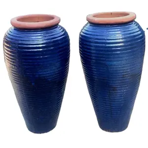 大Outdoor手施釉セラミックGarden Pottery