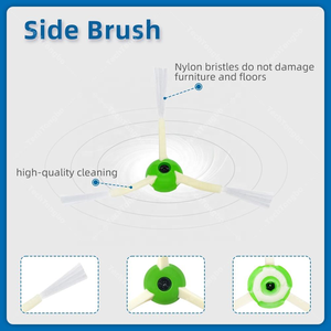 Accessori per Robot Aspirapolvere IRobots <span class=keywords><strong>Roomba</strong></span> I7 I3 I4 I6 I8 E5 E6 E7: Spazzola Principale, Spazzola Laterale, Filtro HEPA, Sacchetto Raccoglipolvere - Product Image 4