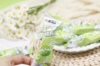 Caramelos Duros Esféricos de Jugo Lácteo, Semilla de Chía y Kiwi, Envueltos Individualmente, Venta al Por Mayor, OEM, ODM