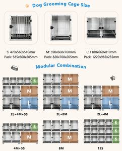 ชุดกรงสัตว์เลี้ยงสแตนเลส คุณภาพดี ทำความสะอาดง่าย ราคาส่ง ชุด 2 4 6 สำหรับร้านขายสัตว์เลี้ยง ธุรกิจคอกสัตว์เลี้ยง สำหรับผู้เริ่มต้น - Product Image 3