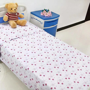 Tái Sử Dụng Bệnh Viện Tấm Ga Giường 3-Mảnh Thiết Lập In Polyester Bông Bệnh Viện Được Trang Bị Tấm Ga Giường - Product Image 4