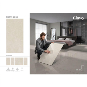 Vistaar Fortune Grey Marble Look Digital Polished Porcelain Tiles 600x1200mm 8.3mm India Export Quality - Product Image 5