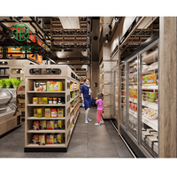 Pioneer – présentoir haut de gamme en bois sur pied pour supermarché, biscuits, bonbons, noix, Snacks