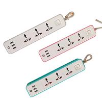 Rallonge de cordon de prise universelle 4 voies avec 1 interrupteur ABS et fil de cuivre avec ports USB multiprise bon marché d'usine