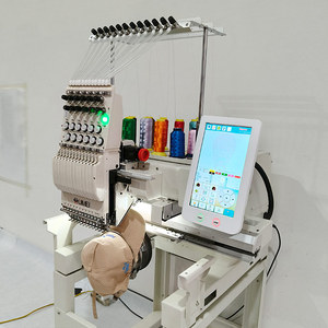 ماكينات تطريز صغيرة أوتوماتيكية محوسبة أحادية الرأس للقبعات والطواقي المسطحة - Product Image 4
