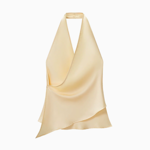 New Fashion Wholesale <strong>Silky</strong> Satin Halter Neck <strong>Top</strong> Chic Hot Girl Elegant Sleeveless Ladies Layering <strong>Top</strong> - Product Image 4