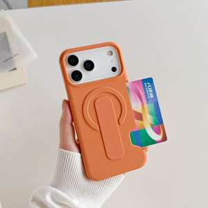 Coque de téléphone magnétique antichoc à couverture intégrale effet mat avec support coulissant pour iPhone 17 Pro Max - Product Image 2