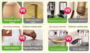 OEM ODM 2024 vendite calde di lusso Pet House gatto piccola torre <span class=keywords><strong>Scratcher</strong></span> per interni - Product Image 5
