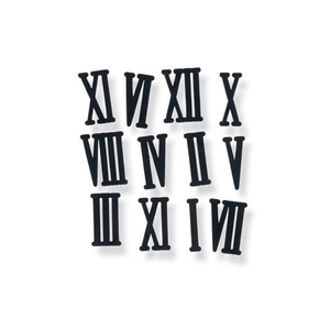 Numeri Romani Neri 4Cm 12 Pezzi per Orologi e Decorazioni per la Casa - Product Image 3