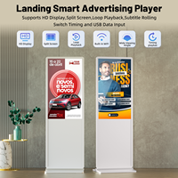 Lecteur publicitaire intelligent MWE USA EU Warehouse, écran tactile LCD numérique blanc de 43 pouces pour centre commercial, magasin de détail