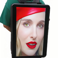 11,6/15/17/18.5/21.5/24/27/32 pulgadas LCD publicidad mochila caminar pancartas publicidad pantalla