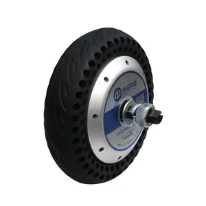 10 inch 48V 800W DC brushless 300kg di carico 4096-filo encoder magnetico pneumatico di gomma in ruota hub servo motore per AGV robot