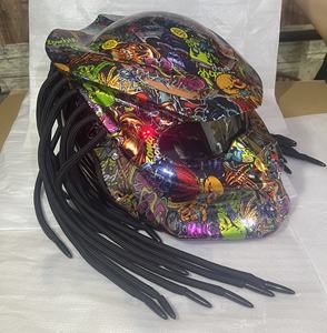 Casque intelligent Predator XL en fibre de carbone avec visière anti-buée pour application de moto avec interphone Bluetooth - Product Image 5